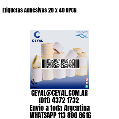 Etiquetas Adhesivas 20 x 40 UPCN