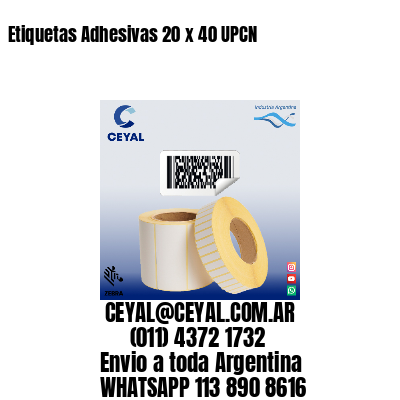 Etiquetas Adhesivas 20 x 40 UPCN