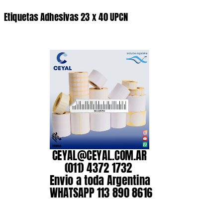 Etiquetas Adhesivas 23 x 40 UPCN