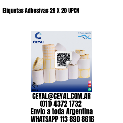 Etiquetas Adhesivas 29 X 20 UPCN