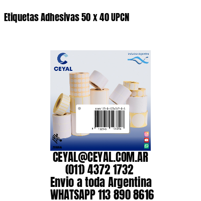 Etiquetas Adhesivas 50 x 40 UPCN