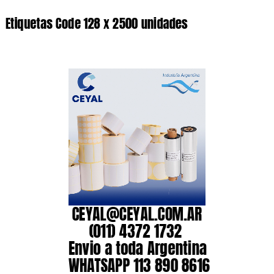 Etiquetas Code 128 x 2500 unidades