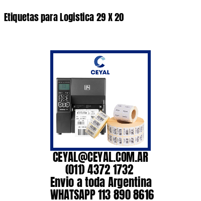 Etiquetas para Logistica 29 X 20