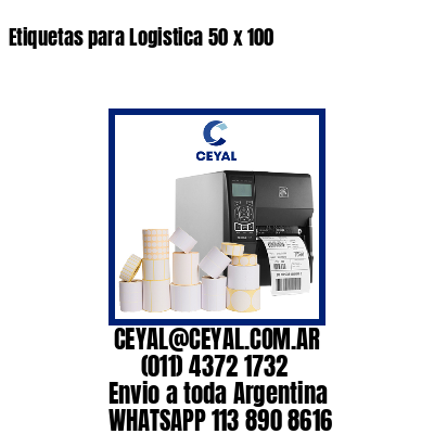 Etiquetas para Logistica 50 x 100