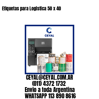 Etiquetas para Logistica 50 x 40