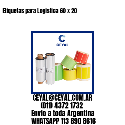 Etiquetas para Logistica 60 x 20