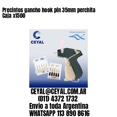 Precintos gancho hook pin 35mm perchita Caja x1500