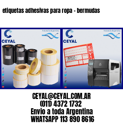 etiquetas adhesivas para ropa – bermudas