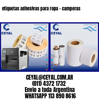 etiquetas adhesivas para ropa – camperas