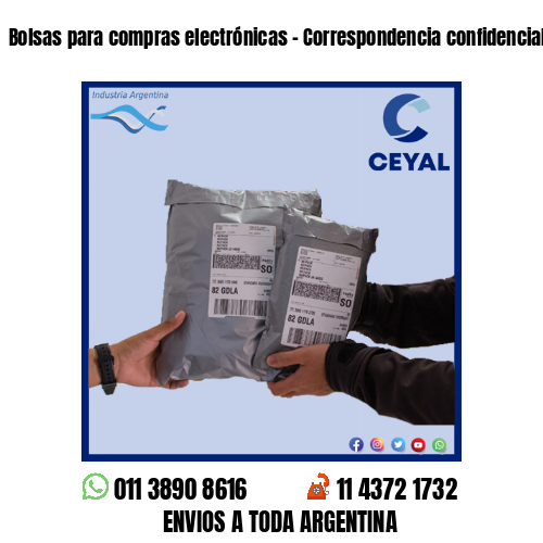 Bolsas para compras electrónicas – Correspondencia confidencial