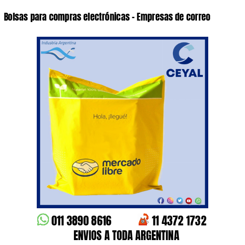 Bolsas para compras electrónicas – Empresas de correo