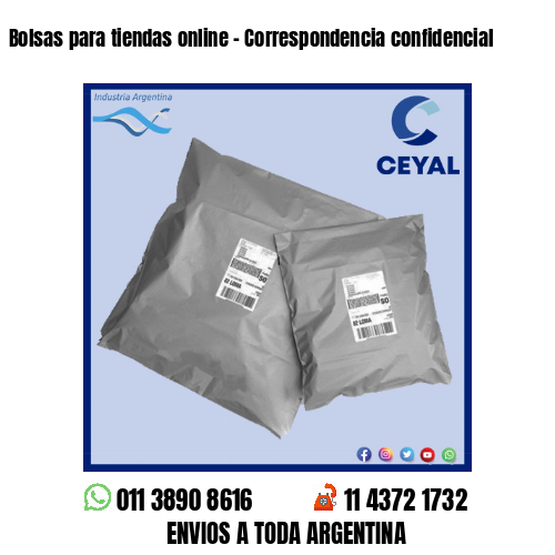 Bolsas para tiendas online – Correspondencia confidencial