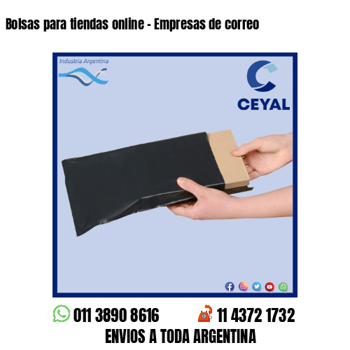 Bolsas para tiendas online – Empresas de correo