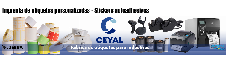 Imprenta de etiquetas personalizadas - Stickers autoadhesivos