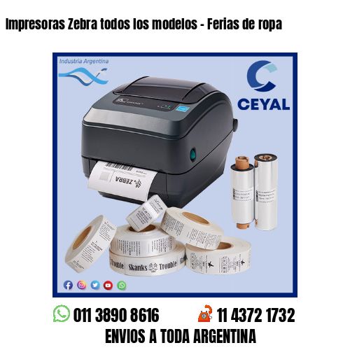 Impresoras Zebra todos los modelos – Ferias de ropa