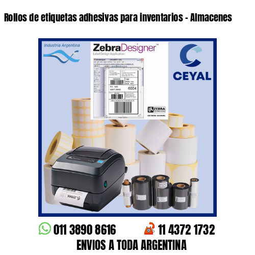 Rollos de etiquetas adhesivas para inventarios – Almacenes