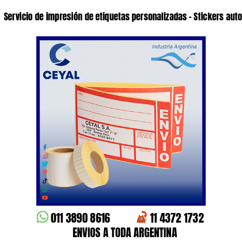 Servicio de impresión de etiquetas personalizadas – Stickers autoadhesivos