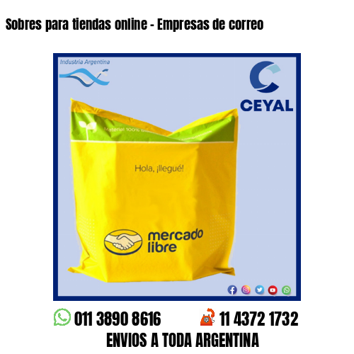 Sobres para tiendas online – Empresas de correo