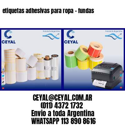 etiquetas adhesivas para ropa – fundas