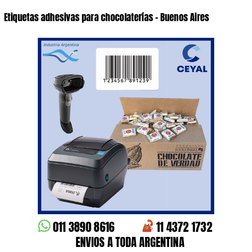 Etiquetas adhesivas para chocolaterías – Buenos Aires