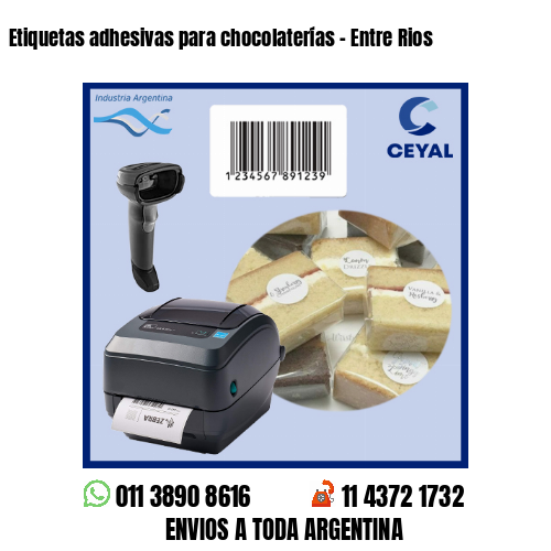 Etiquetas adhesivas para chocolaterías – Entre Rios