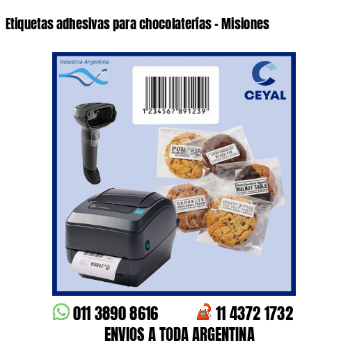 Etiquetas adhesivas para chocolaterías – Misiones