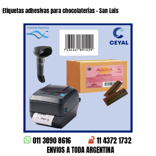 Etiquetas adhesivas para chocolaterías – San Luis