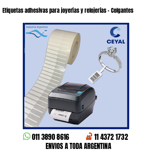 Etiquetas adhesivas para joyerías y relojerías – Colgantes