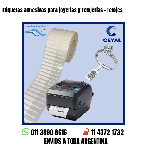 Etiquetas adhesivas para joyerías y relojerías – relojes