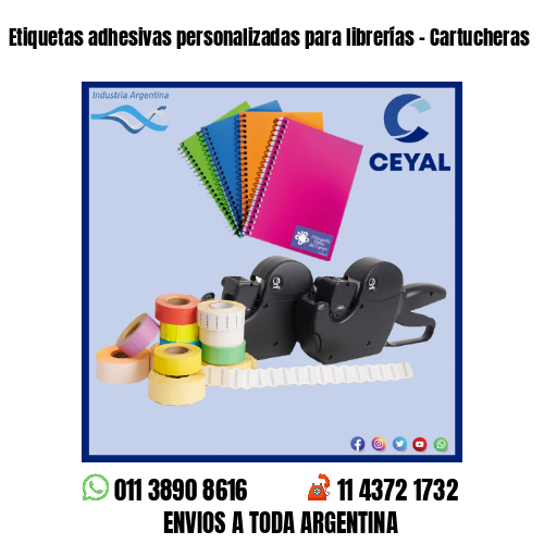 Etiquetas adhesivas personalizadas para librerías – Cartucheras