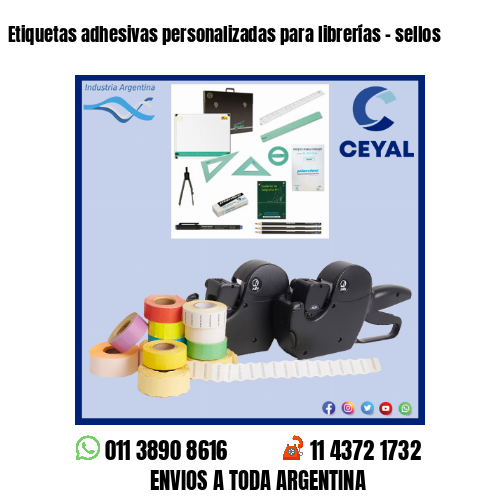 Etiquetas adhesivas personalizadas para librerías – sellos