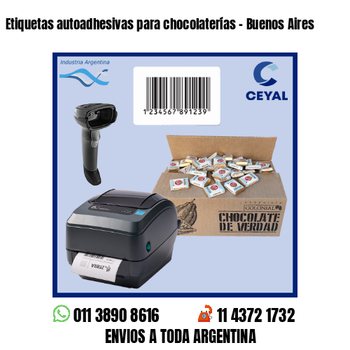 Etiquetas autoadhesivas para chocolaterías – Buenos Aires