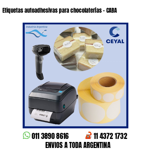 Etiquetas autoadhesivas para chocolaterías – CABA