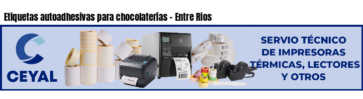 Etiquetas autoadhesivas para chocolaterías - Entre Rios