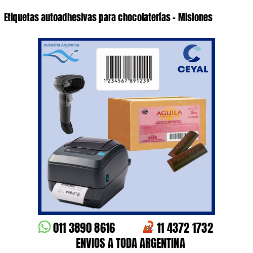 Etiquetas autoadhesivas para chocolaterías – Misiones