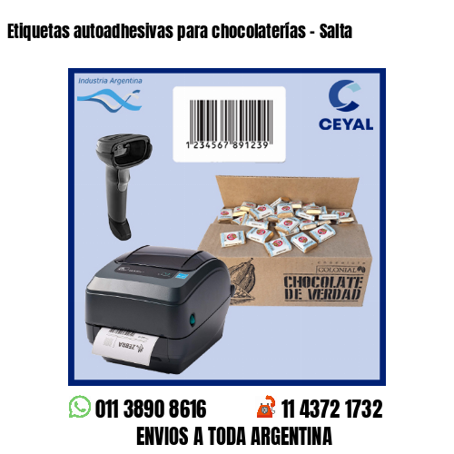 Etiquetas autoadhesivas para chocolaterías – Salta