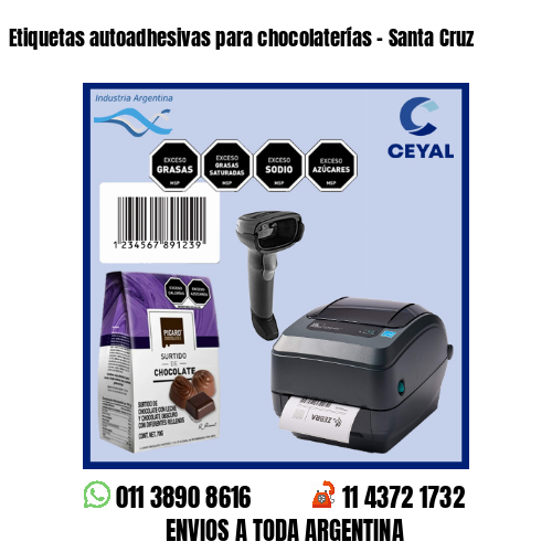 Etiquetas autoadhesivas para chocolaterías – Santa Cruz