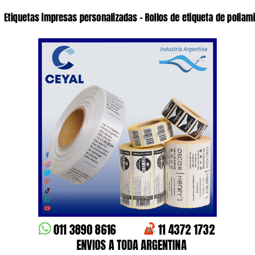 Etiquetas impresas personalizadas – Rollos de etiqueta de poliamida