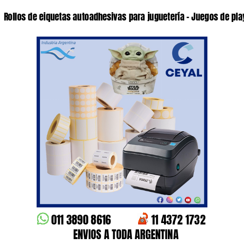 Rollos de eiquetas autoadhesivas para juguetería – Juegos de playa