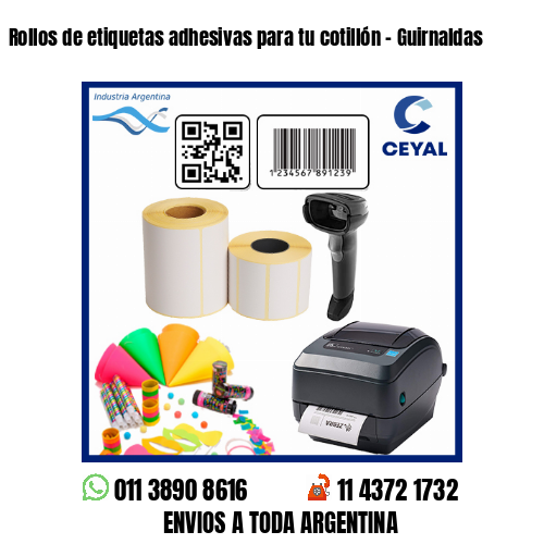 Rollos de etiquetas adhesivas para tu cotillón – Guirnaldas