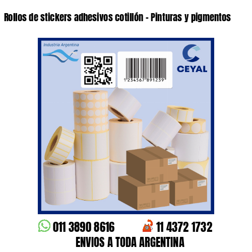 Rollos de stickers adhesivos cotillón – Pinturas y pigmentos