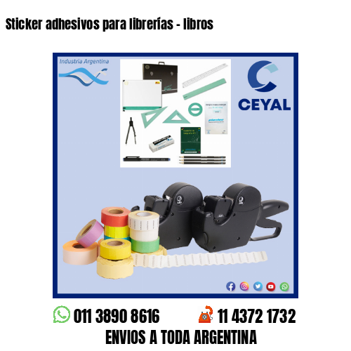 Sticker adhesivos para librerías – libros