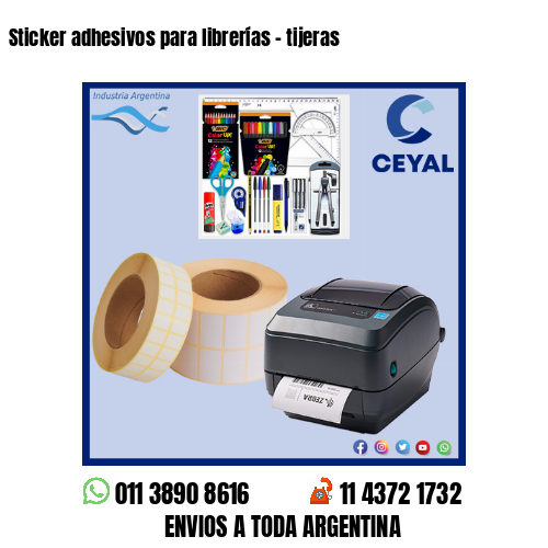 Sticker adhesivos para librerías – tijeras