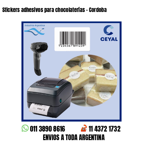 Stickers adhesivos para chocolaterías – Cordoba