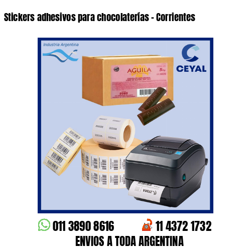 Stickers adhesivos para chocolaterías – Corrientes