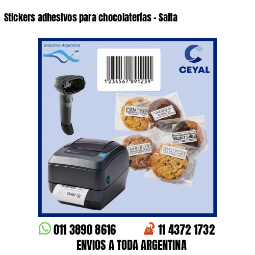 Stickers adhesivos para chocolaterías – Salta