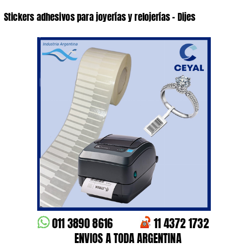 Stickers adhesivos para joyerías y relojerías – Dijes