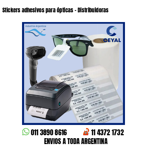 Stickers adhesivos para ópticas – Distribuidoras