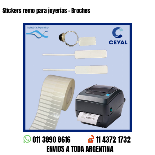 Stickers remo para joyerías – Broches