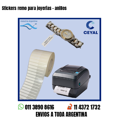 Stickers remo para joyerías – anillos